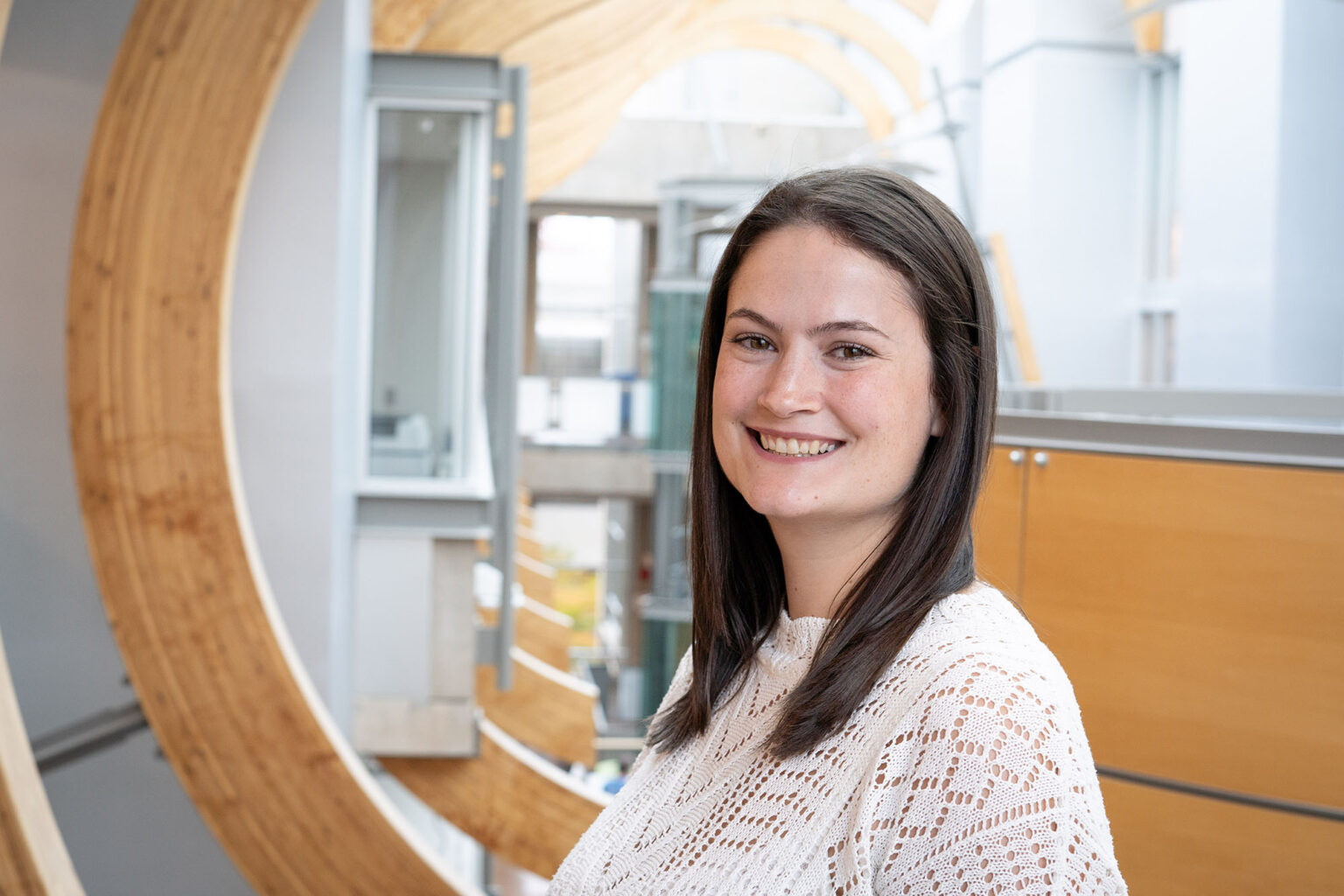 A picture of Emily Bordeleau at the University of British Columbia