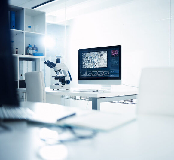 Lab with computer