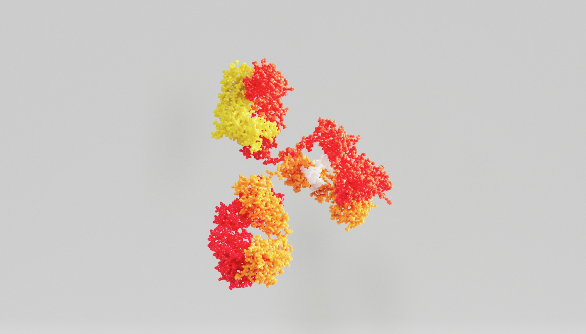 A 3D rendering of an antibody, a foundational biologics molecule