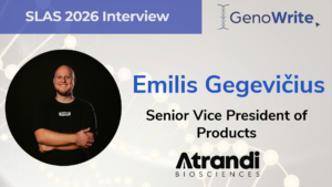 Banner of SLAS 2026 interview with Atrandi Biosciences